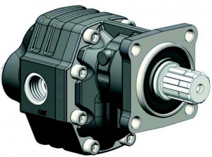 Pompe à engrenages NPH - 73CC - Rotation gauche - Arbre ISO 32x36 - 4 trous - Orifices latéraux et arrières
