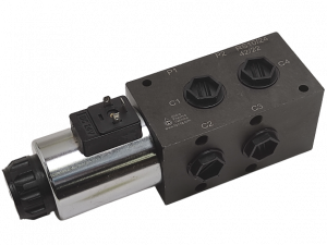 Déviateur empilable RH10 6 voies 2 positions 1/2" - Taille 5 - 24VCC