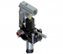 Pompe à main Fonte - D.E. sur réservoir 25cm3 + soufflet + 4/3 centre fermé (D2) + clapet AR double piloté + frein + LP/AB - PMDVB 25 cc-byAB-s