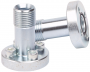 Bride acier droite entraxe 40 vis M8 extrémité filetée 3/4" BSP