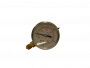 Manomètre inox Ø63 à bain de glyérine 0-40 bar avec raccord vertical en 1/4"