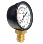 Manomètre sec pour vapeur standard Ø100 en acier 0-10 bar avec raccord vertical en 1/2"