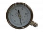 Manomètre inox Ø100 à bain de glycérine 0-10 bar avec raccord vertical en 1/2"