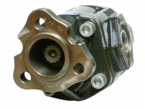 Pompe à engrenages NPLH - 40CC - Réversible - Arbre DIN 13 dents - 3 trous - Orifices latéraux et arrières