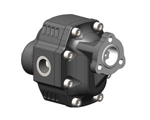 Pompe à engrenages NPGH - 133CC - Rotation gauche - Arbre UNI 21x25 - 3 trous - Orifices latéraux et arrières