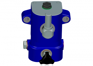 Pompe à main Fonte - S.E. en ligne et sur réservoir 5cm3 + volant de décharge - PM2P 5