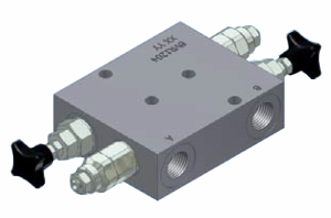 Valve limiteur de débit réglable + limiteur de pression D - MP MR BVR 1/2''