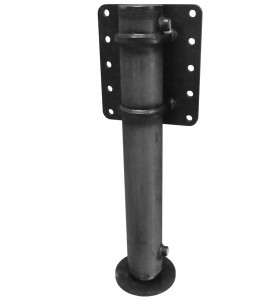 BEQUILLE DOUBLE EFFET course 600mm, Øtige 60mm, Øpiston 80mm, montage coté gauche