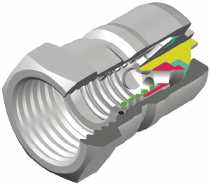 Coupleur Mâle ISO 7241-1 B standard 1/4" inox