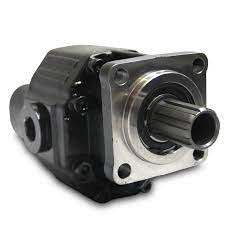 Pompe à engrenages LTMH - 100CC - Réversible - Arbre ISO 32x36 - 4 trous - Orifices latéraux et arrières