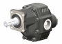 Pompe à engrenages NPGH ASAE - 100CC - Rotation droite - Arbre ASAE 1'' 3/8'' - 4 trous - Orifices arrières