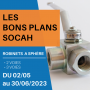 Robinet à sphère 3 voies 3/4" centre ouvert avec trous de fixation