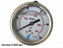 Manomètre à bain de glycérine Ø63 0-160b raccord arrière 3/8"
