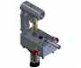 Pompe à main Acier - D.E. sur réservoir 12cm3 + distributeur 4/3 centre fermé (D2) + LP/B - PMD 12 byB-s